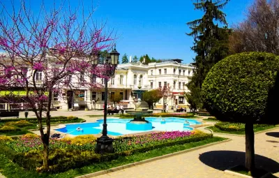 Расположение «Цетрального военного санатория» в г. Кисловодске - фотография